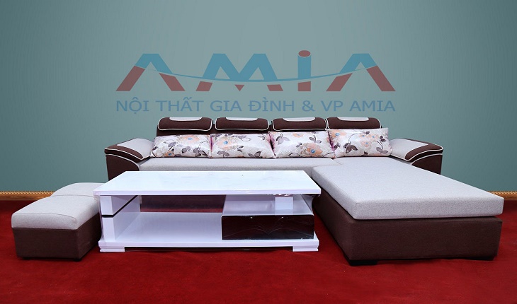 Hình ảnh cho mẫu sofa nỉ giá rẻ tại Hà Nội với thiết kế hiện đại