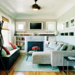 Hình ảnh cho bộ sofa phòng khách nhỏ giá rẻ được bài trí trong không gian phòng khách chung cư