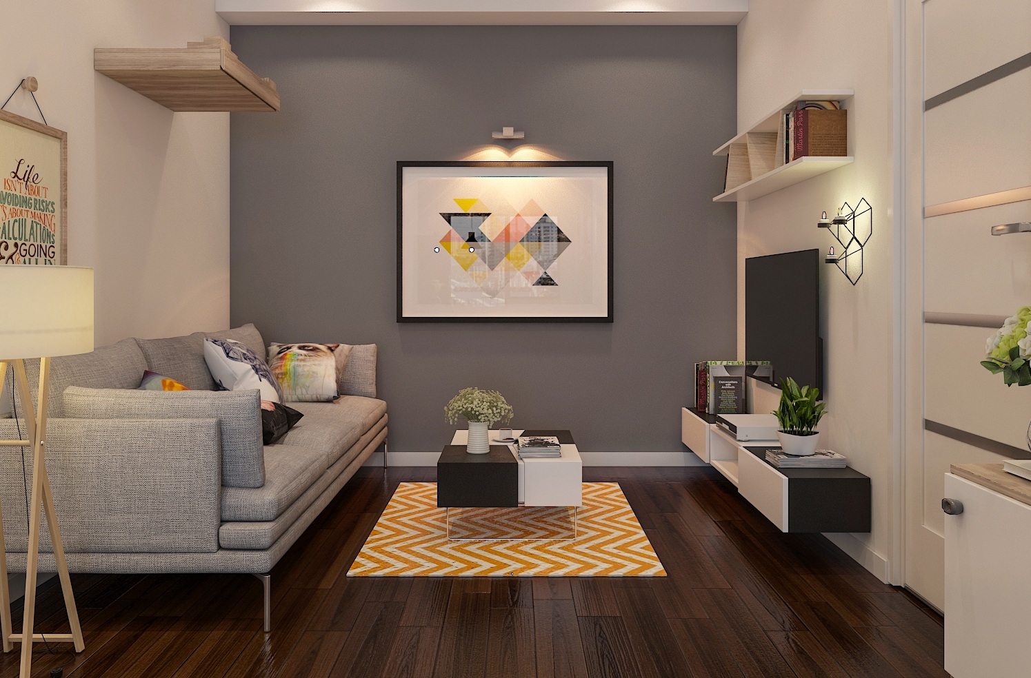 Hình ảnh cho mẫu sofa phòng khách nhỏ với phong cách thiết kế hiện đại