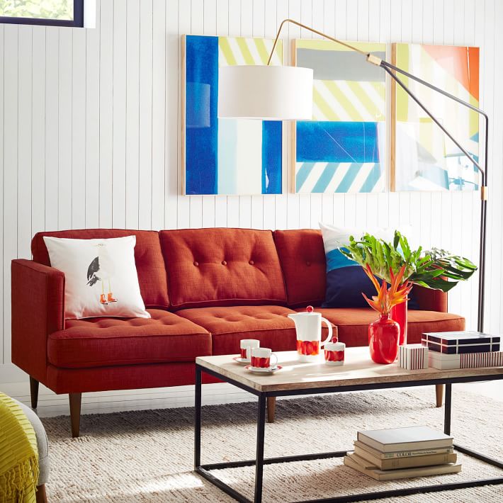 Hình ảnh cho bộ sofa phòng khách nhỏ với phong cách thiết kế hiện đại, trẻ trung