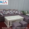 Hình ảnh cho mẫu ghế sofa nỉ phòng khách đẹp màu ghi AmiA SFN051