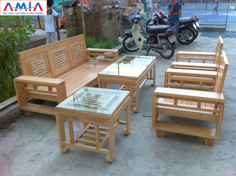 Hình ảnh cho mẫu sofa gỗ giá rẻ được phân phối và cung cấp bởi Nội thất AmiA