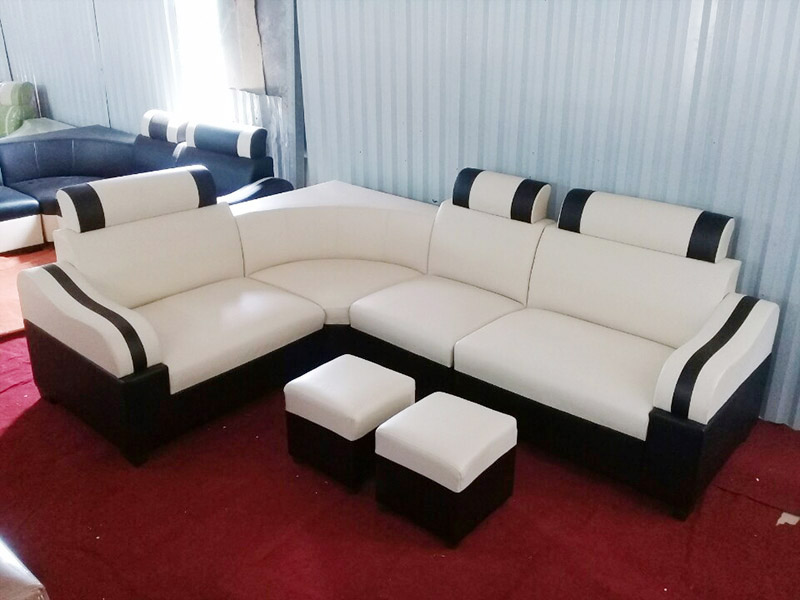 Hình ảnh cho sofa góc màu trắng hợp phòng khách hiện đại chỉ với giá 2290k