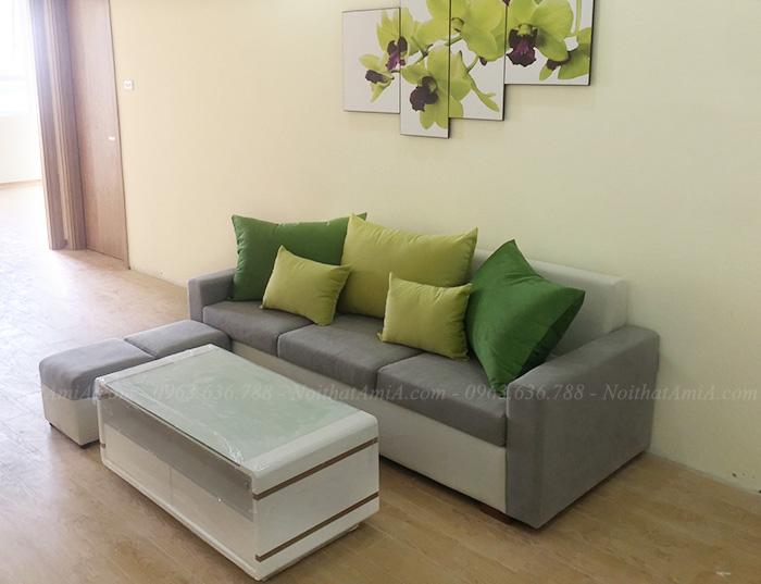 Hình ảnh Mẫu sofa đẹp dạng văng 3 chỗ cho căn phòng khách xinh xắn