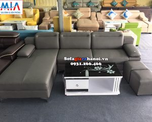 Hình ảnh Sofa da góc phòng khách giá rẻ tại Hà Nội khu vực Hà Đông