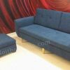 Hình ảnh cho mẫu ghế sofa văng nỉ với thiết kế rút khuy hiện đại và tinh tế
