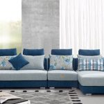 Hình ảnh cho mẫu sofa nỉ chữ L đẹp hiện đại được bài trí trong căn phòng khách gia đình Việt