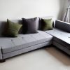 Hình ảnh Ghế sofa đẹp nỉ chữ L trong phòng khách nhà khách hàng