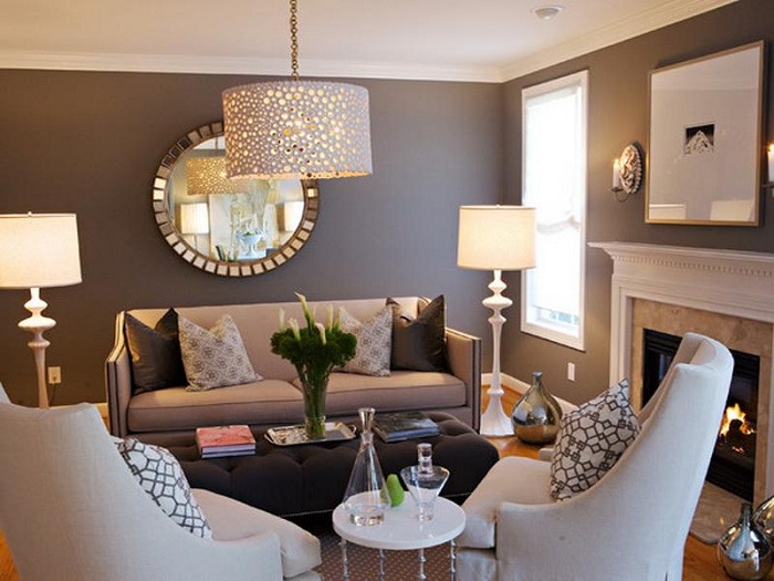 Hình ảnh mẫu ghế sofa văng đẹp kết hợp với ghế đơn cho căn phòng khách gia đình