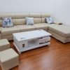 Hình ảnh Mẫu sofa đẹp da chữ L bài trí trong căn phòng đẹp nhà khách hàng