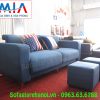 Hình ảnh ghế sofa mini đẹp hiện đại với chân đế inox cao, sang trọng