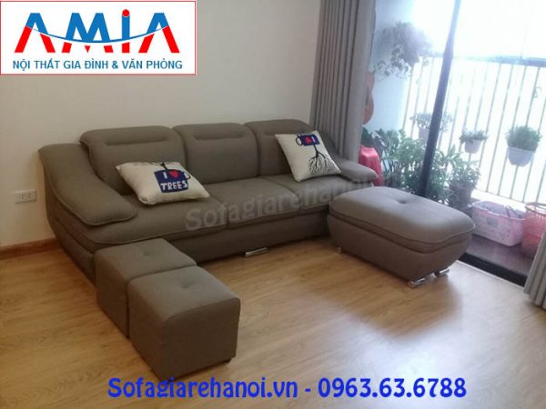 Hình ảnh bộ ghế sofa nhỏ gọn đẹp hiện đại trong phòng khách nhà chung cư
