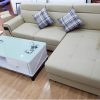 Hình ảnh Ghế sofa đẹp da góc chữ L hiện đại và sang trọng cho căn phòng khách gia đình