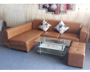 Hình ảnh đại diện mẫu sofa da đẹp chữ L chụp tại AmiA