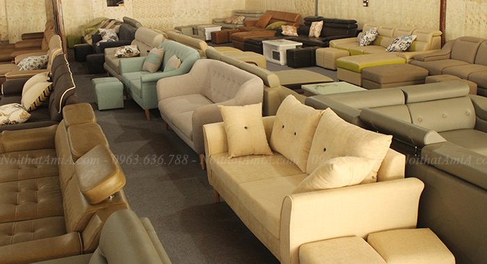 Hình ảnh Các mẫu sofa văng đẹp Hà Nội đang có sẵn rất nhiều tại Tổng kho Nội thất AmiA