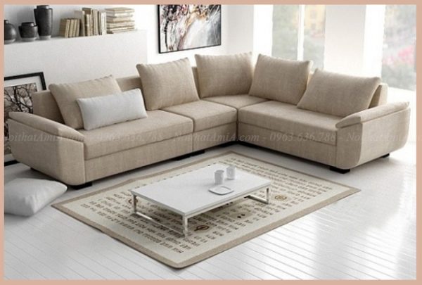Hình ảnh Mẫu sofa đẹp thiết kế trẻ trung, chất liệu vải nỉ