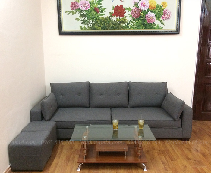 Hình ảnh Mẫu ghế sofa nhỏ đẹp thật hiện đại bài trí trong phòng khách gia đình