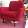 Hình ảnh Mẫu ghế sofa nhỏ giá rẻ đẹp hiện đại màu đỏ nổi bật