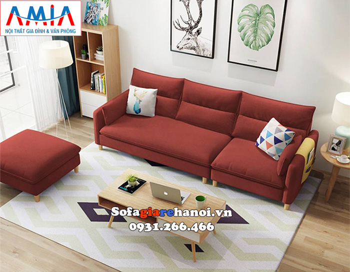 Hình ảnh Ghế sofa màu đỏ đẹp hiện đại và tươi trẻ