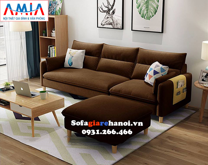 Hình ảnh Sofa màu nâu truyền thống mang vẻ đẹp sang trọng cho căn phòng