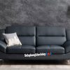 hình ảnh Mẫu sofa văng giá rẻ phòng khách đẹp hiện đại với gam màu đen sang trọng