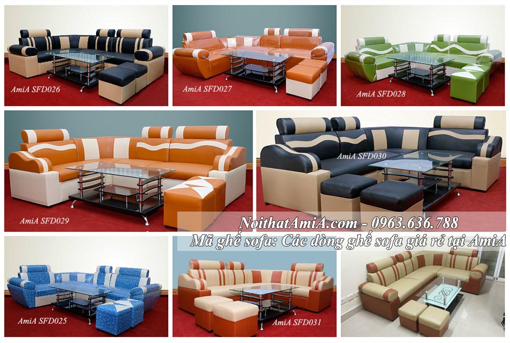 Hình ảnh các mẫu ghế sofa giá rẻ đẹp tại Nội thất AmiA