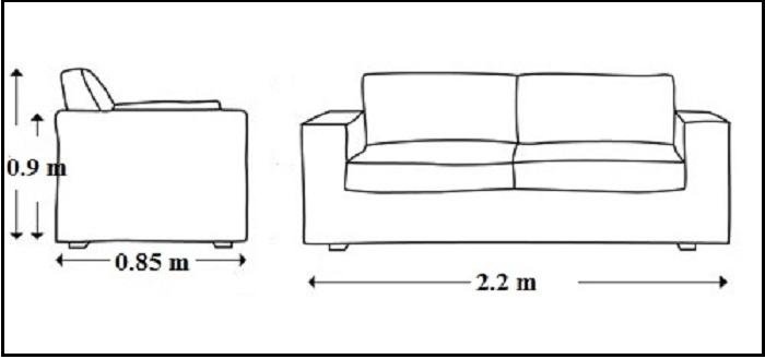 Hình ảnh kích thước chuẩn ghế sofa văng đẹp trên thị trường nội thất hiện nay