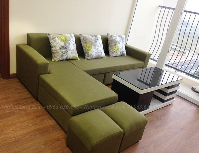 Hình ảnh Ghế sofa đẹp nỉ chữ L thật hiện đại và sang trọng