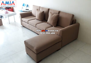 Hình ảnh Ghế sofa văng nỉ giá rẻ Hà Nội kích thước nhỏ cho phòng khách