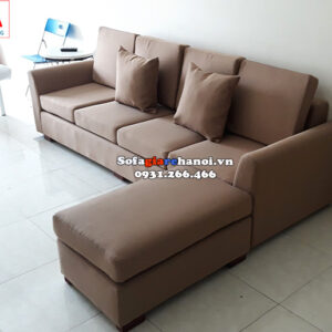 Hình ảnh Ghế sofa văng nỉ giá rẻ Hà Nội kích thước nhỏ cho phòng khách