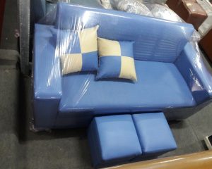 Sofa văng cỡ nhỏ mầu xanh dương
