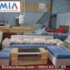 Hình ảnh cho mẫu ghế sofa nỉ màu xanh da trời SFN054