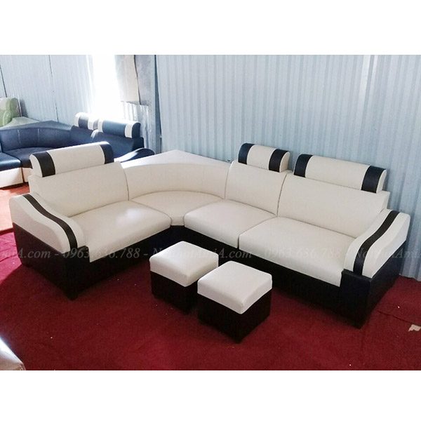 Hình ảnh Mẫu sofa đẹp giá rẻ màu trắng chụp tại Tổng kho AmiA