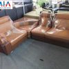 Hình ảnh cho mẫu ghế sofa da góc giá rẻ AmiA SF120 đẹp hiện đại và sang trọng
