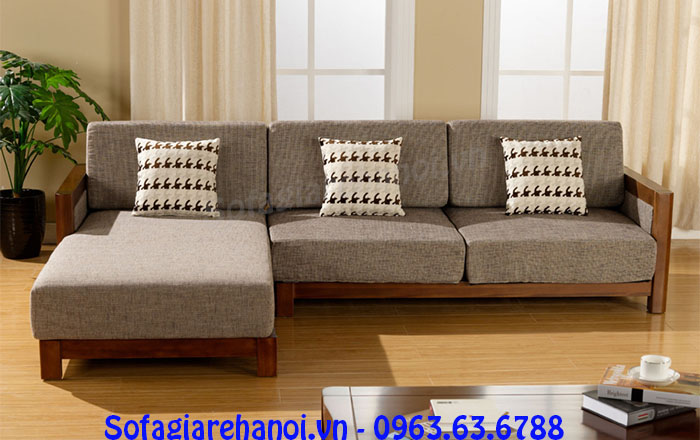 Hình ảnh mẫu bàn ghế gỗ hình chữ L đẹp hiện đại cho căn phòng khách đẹp gia đình