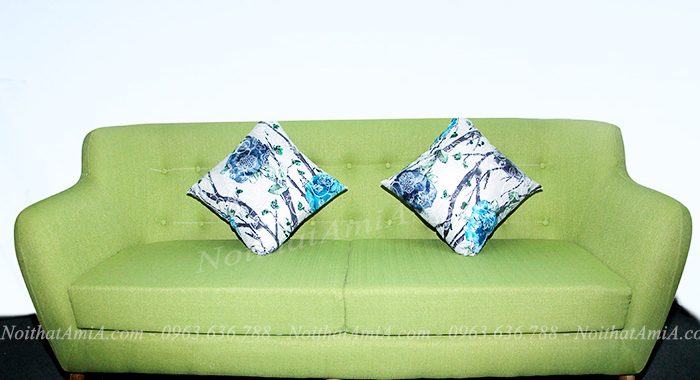 Hình ảnh ghế sofa nỉ đẹp 2 chỗ với thiết kế hiện đại, sang trọng