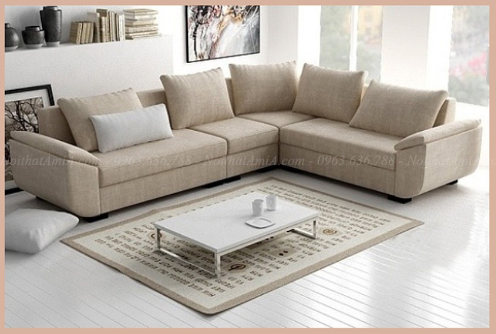 Hình ảnh Bộ ghế sofa da đẹp chụp thực tế tại Tổng kho Nội thất AmiA