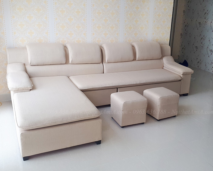 Hình ảnh các mẫu sofa giá rẻ đẹp da pha nỉ tại Nội thất AmiA