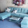 Hình ảnh Ghế sofa nỉ chữ L đẹp 3 chỗ chụp thực tế tại Nội thất AmiA