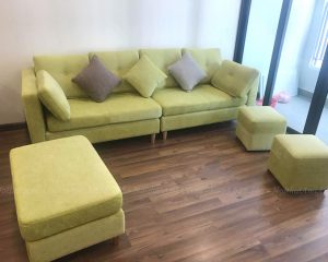 Hình ảnh Mẫu sofa nhỏ đẹp cho phòng khách nhà chung cư thật hiện đại và sang trọng