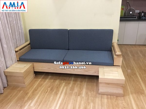 Hình ảnh Sofa văng gỗ cho phòng khách nhỏ, nhà nhỏ, chung cư nhỏ mini
