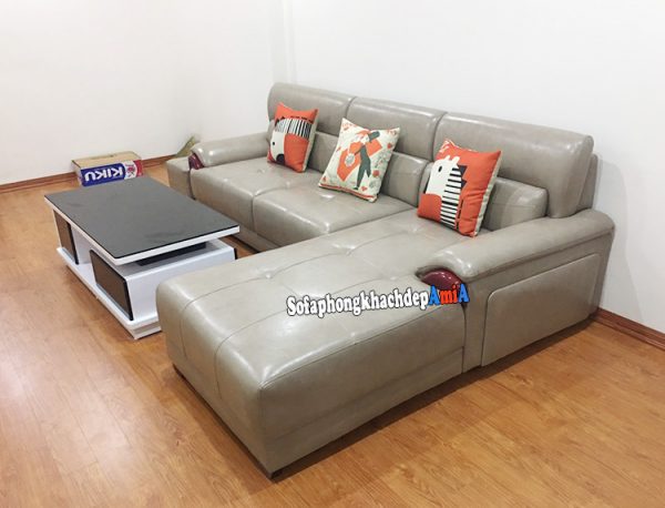 Hình ảnh Sofa da phòng khách nhập khẩu Hàn Quốc đẹp sang trọng