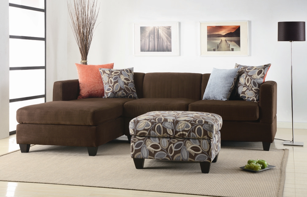 Hình ảnh cho mẫu sofa phòng khách nhỏ thiết kế dạng chữ L thật hiện đại và trẻ trung