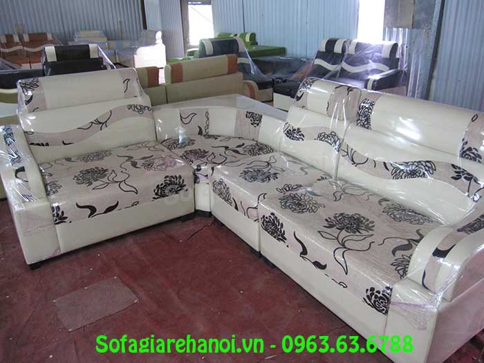 Hình ảnh sofa da pha nỉ đẹp hiện đại cho căn phòng khách đẹp gia đình