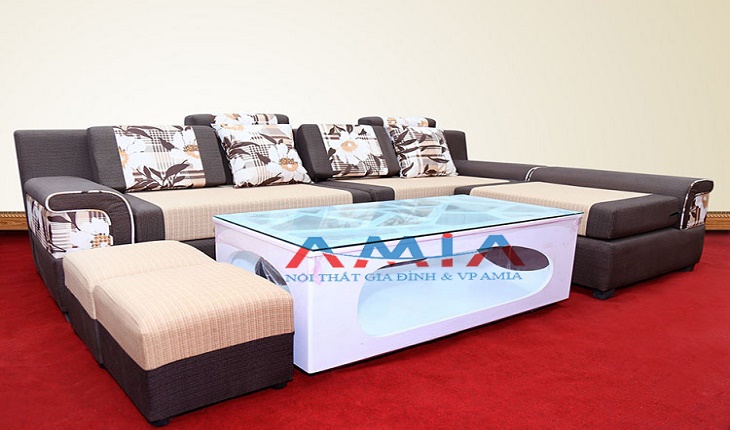 Hình ảnh cho tổng kho sofa góc nỉ đẹp giá rẻ - Nội thất AmiA