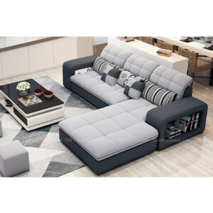 Hình ảnh Mẫu ghế sofa đẹp nỉ chữ L thật hiện đại và sang trọng