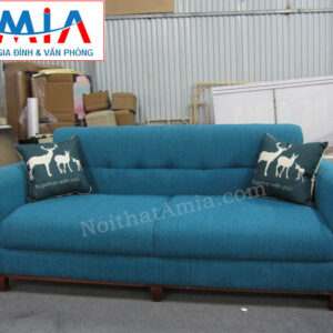 Hình ảnh cho ghế sofa nỉ dạng văng đẹp hiện đại thiết kế rút khuy