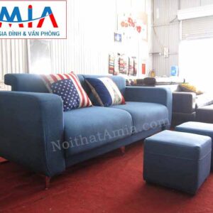 Hình ảnh cho mẫu ghế sofa văng nỉ đẹp 2 chỗ AmiA SFN104 đẹp hiện đại cho phòng khách đẹp