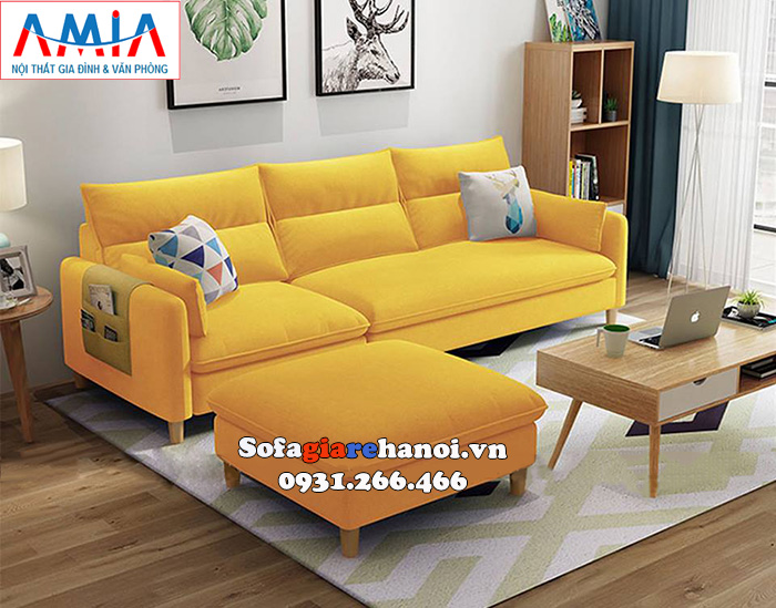 Hình ảnh Bàn ghế sofa màu vàng đẹp hiện đại cho phòng khách đẹp