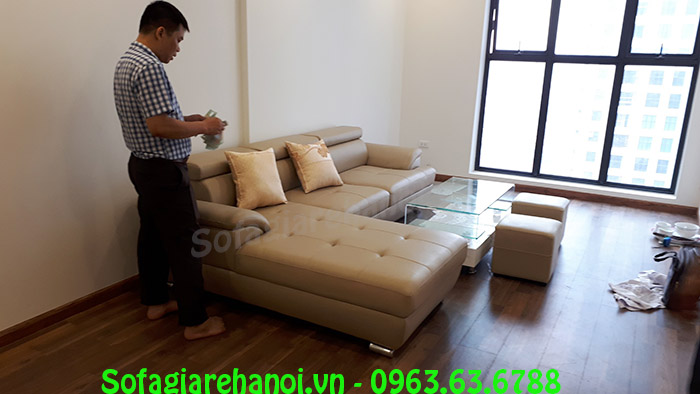 Hình ảnh bộ ghế sofa da cho phòng khách chung cư đẹp hiện đ